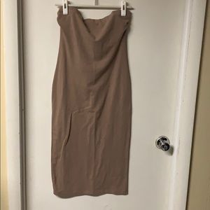 Strapless Nude Dress